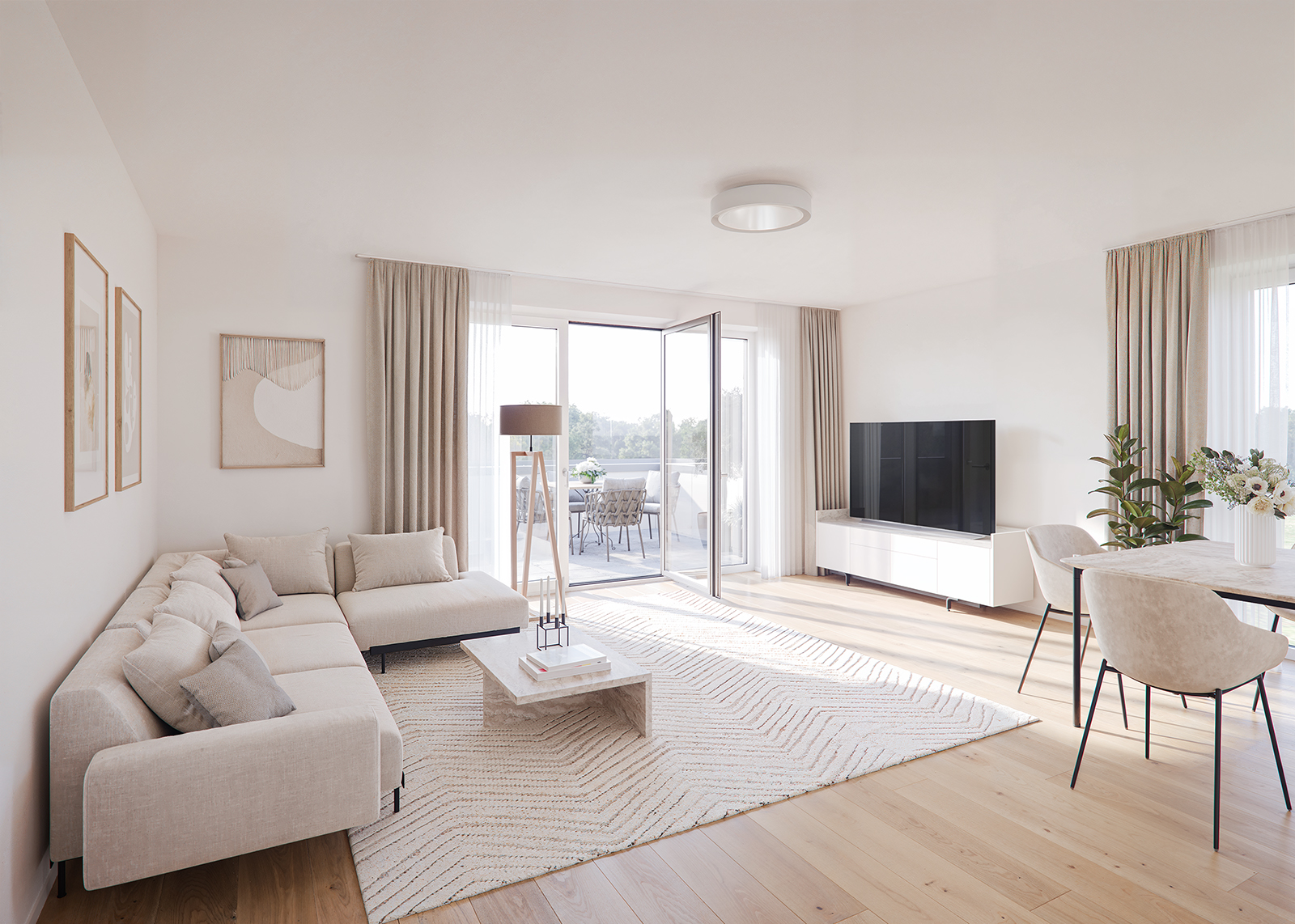 Burgsiedler Höfe — Wohnzimmer
